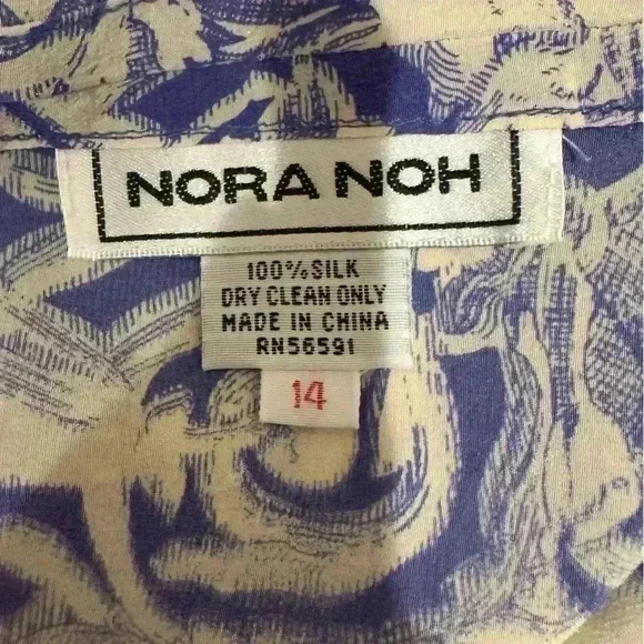 EVC | VINTAGE Designer Nora Noh 100% Silk Wrap Skirt | Women’s Size 14 - Picture 7 of 9